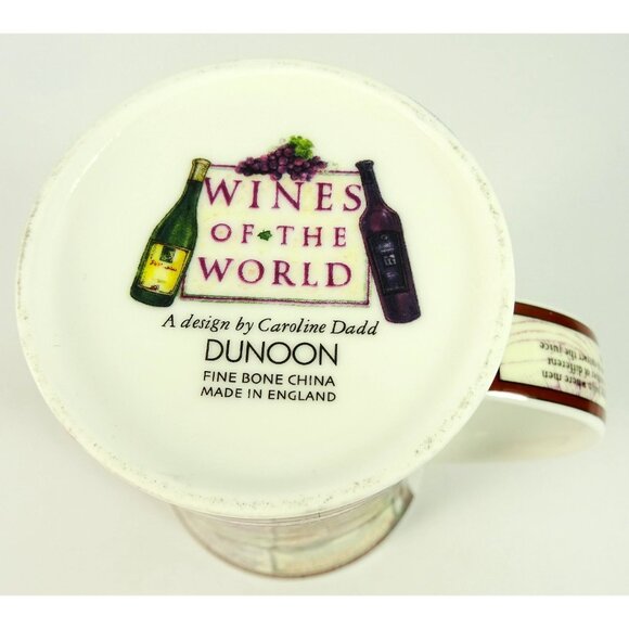 Dunoon Wines of the World Coffee Mug Tall Large Fine Bone China - Picture 7 of 9